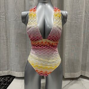 Missoni Multicolor -Piece Swimsuit - Gradient Pink, Orange & Yellow